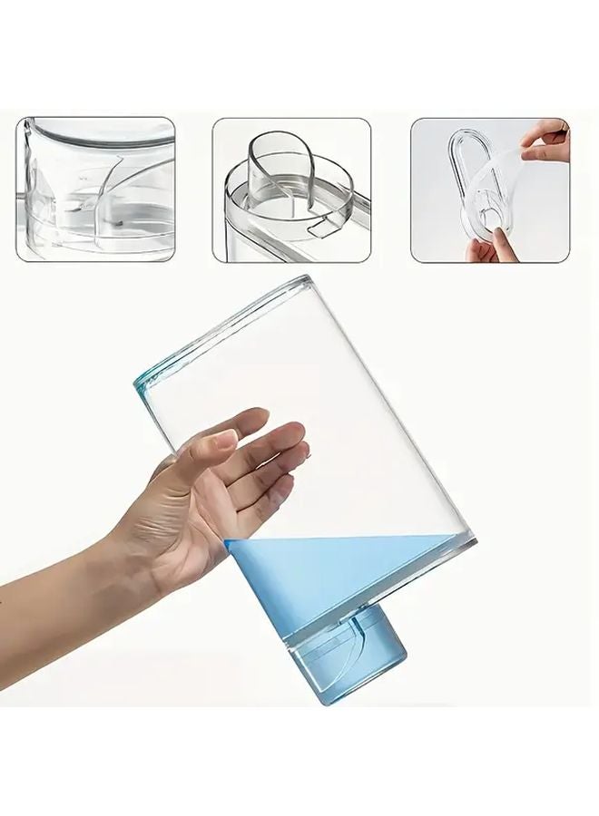 Transparent Laundry Detergent Bottles With Lids And Measurement Lines 1200ml - Image 4